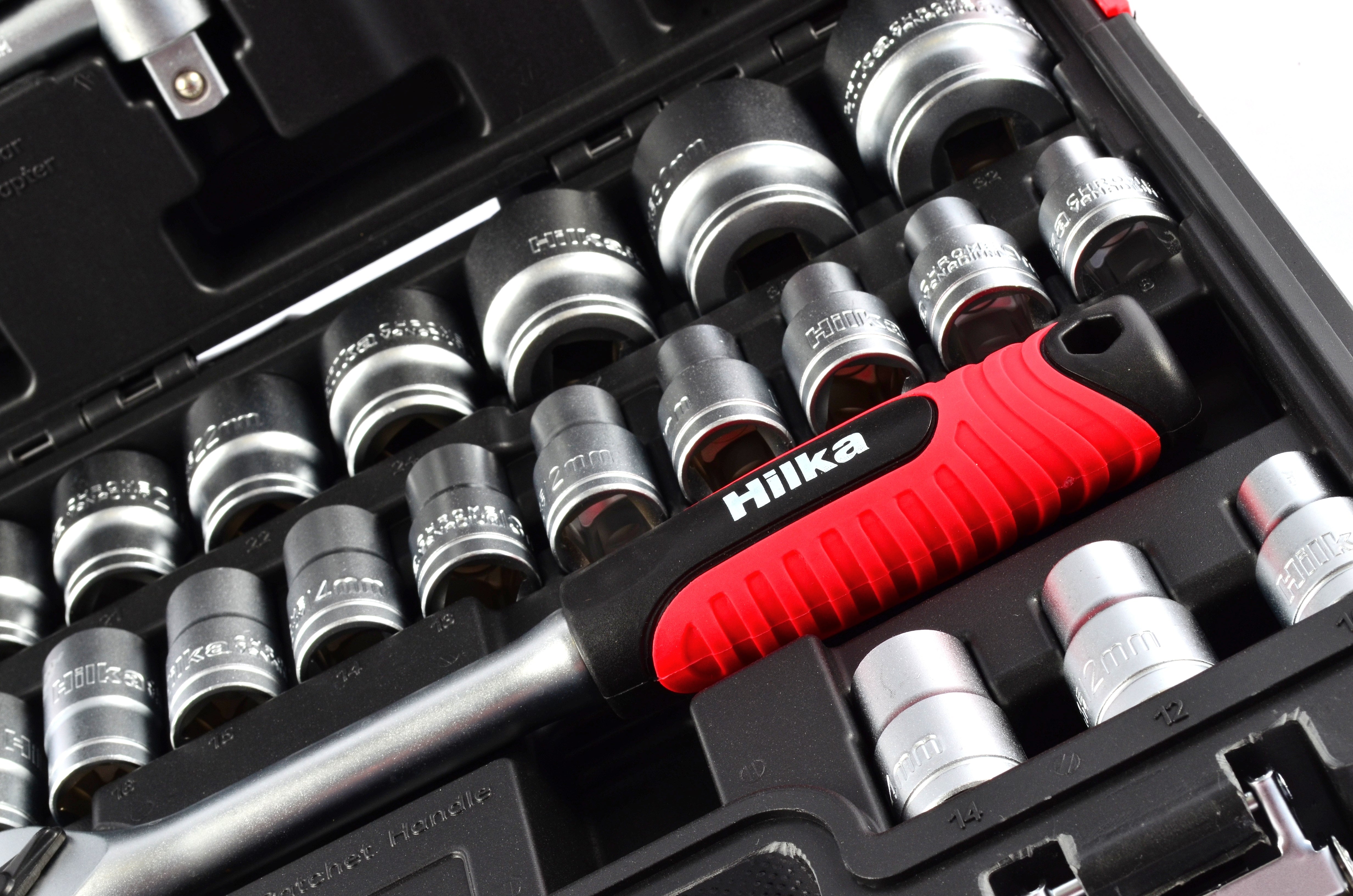 Hilka 32 pce 1/2" Drive Socket Set Metric 01123202