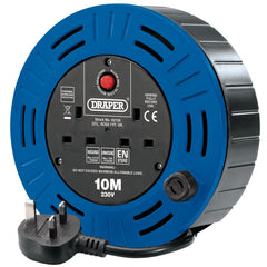 Draper 230V Twin Socket Cable Reel, 10m  02126