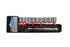 Hilka 12 pce 3/8" Dr Socket Rack Metric 02201202