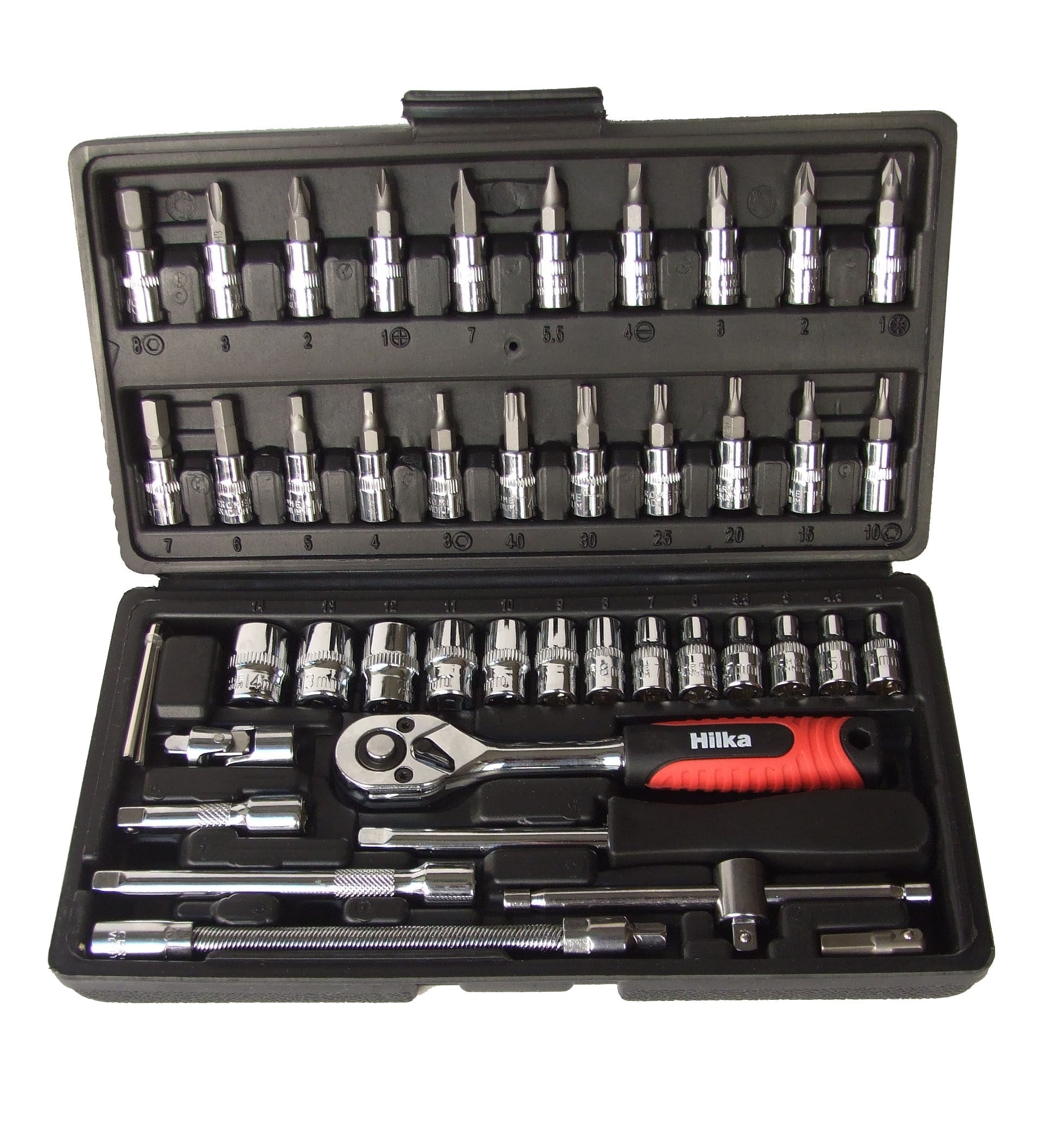 Hilka 46 pce 1/4" Dr Socket & Bit Set 02203301
