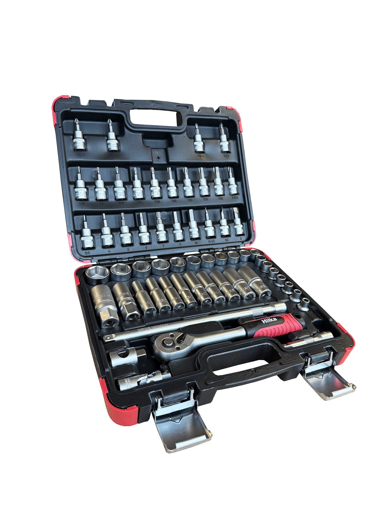 Hilka 58 pce 3/8" Drive Socket Set Metric 02385802