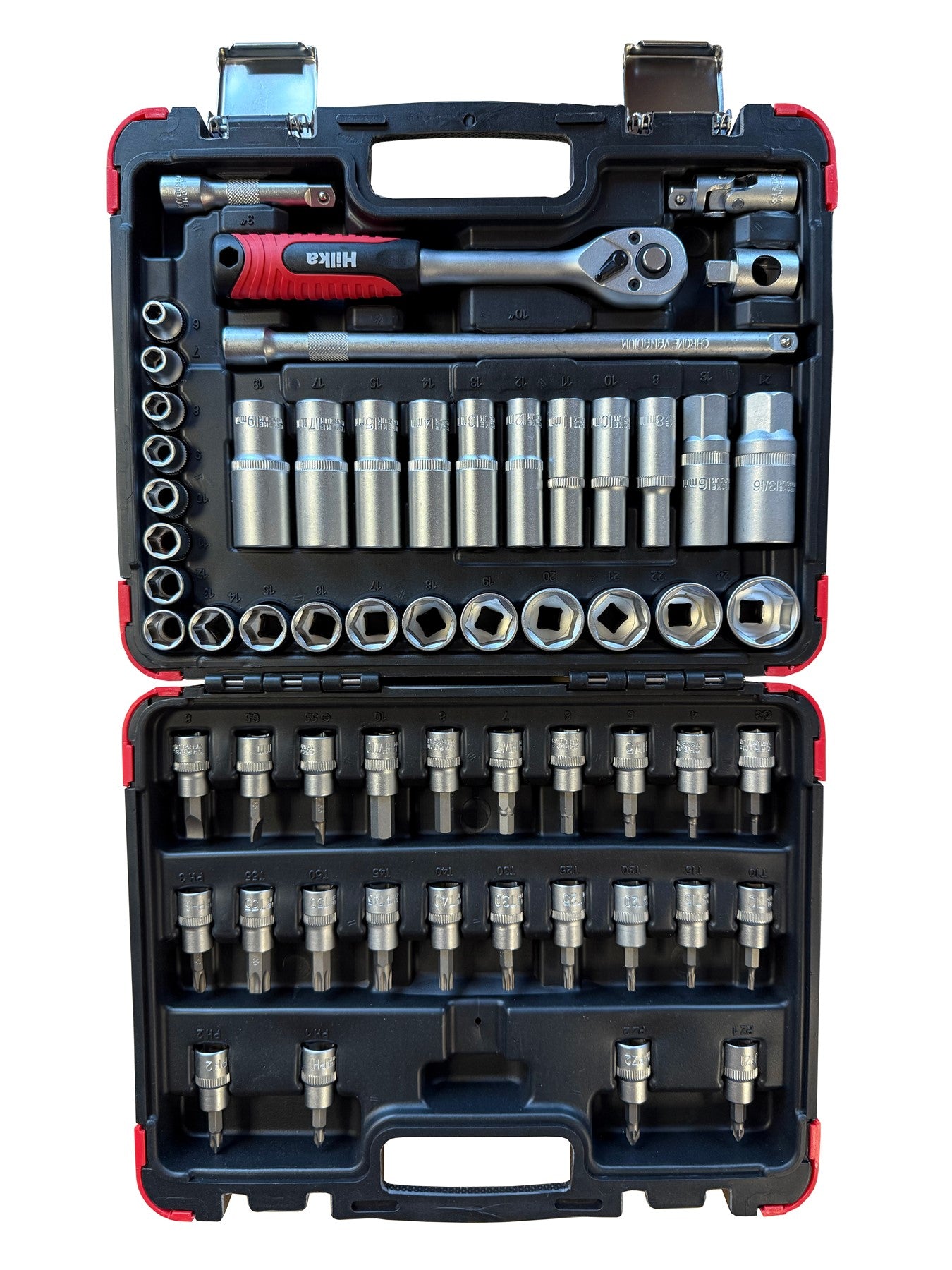 Hilka 58 pce 3/8" Drive Socket Set Metric 02385802