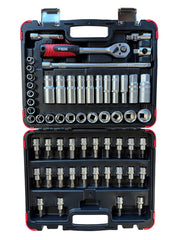 Hilka 58 pce 3/8" Drive Socket Set Metric 02385802