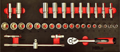 Hilka 34 pce 3/8" Drive EVA Socket Set Metric 02393438