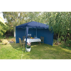 Draper Gazebo Side Panels, 3 x 1.9m, Blue (Pack of 2)  02577