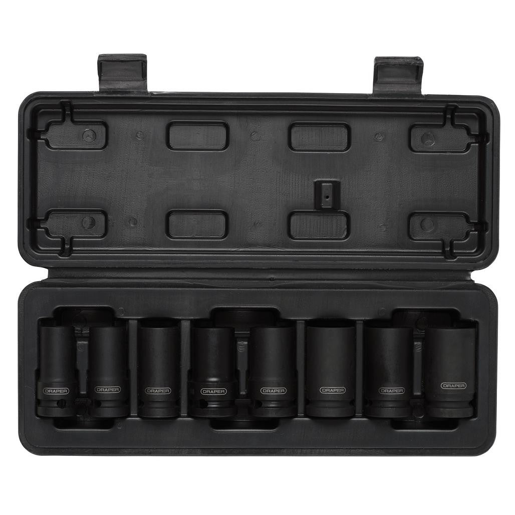 Draper Locking Wheel Nut Removal Set, 1/2" Sq. Dr. (8 Piece) 02746