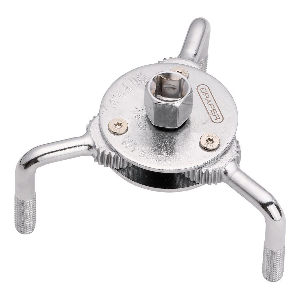 Draper 3-Leg Oil Filter Wrench, 69-136mm  02749