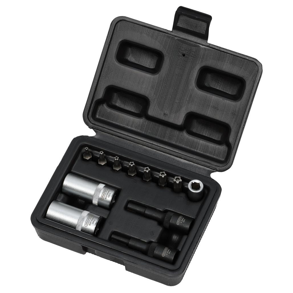 Draper Air Conditioning and ECU Tool Kit, 1/4" Sq. Dr. (12 Piece) 02907