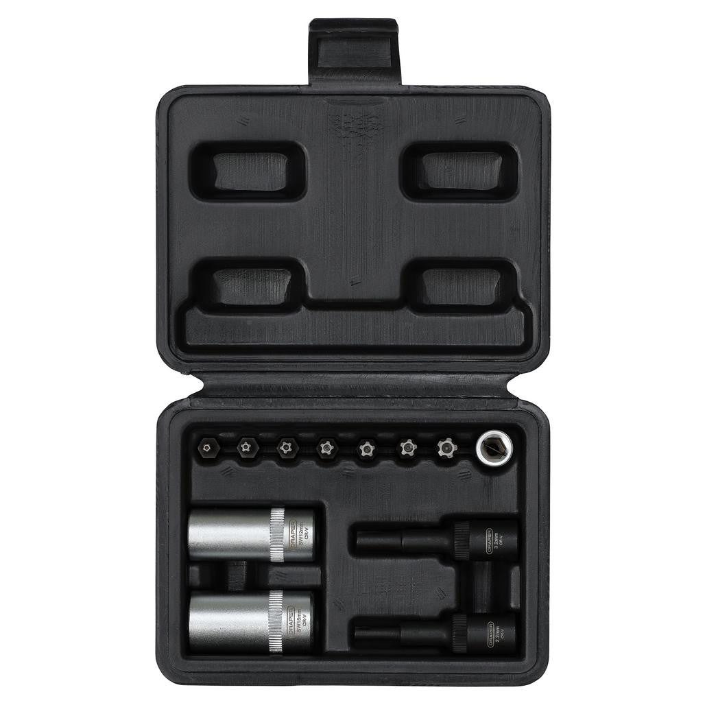 Draper Air Conditioning and ECU Tool Kit, 1/4" Sq. Dr. (12 Piece) 02907