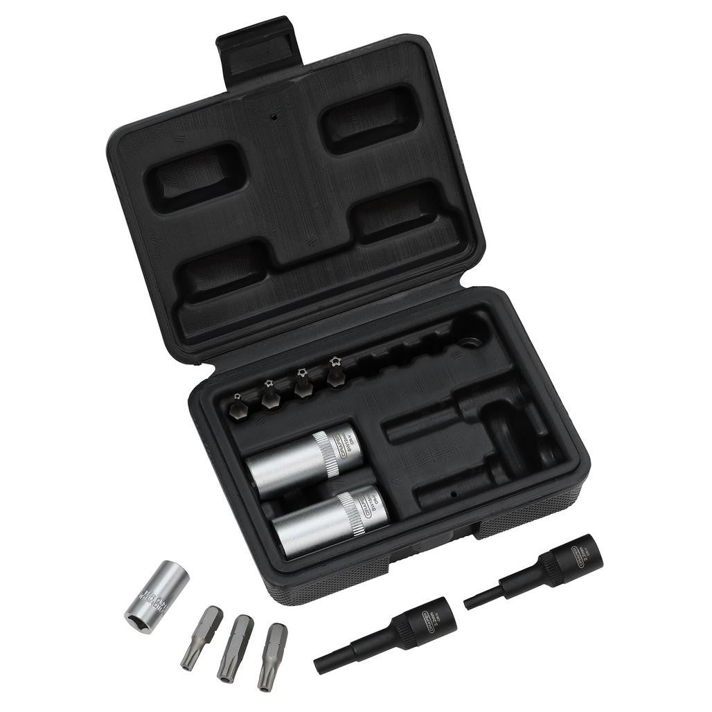 Draper Air Conditioning and ECU Tool Kit, 1/4" Sq. Dr. (12 Piece) 02907