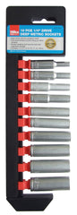 Hilka 10 pce 1/4" Drive Deep Metric Sockets 03021002
