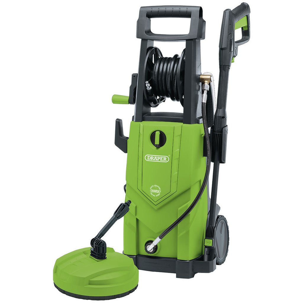Draper 230V Pressure Washer, 2200W, 165Bar, Green  03095