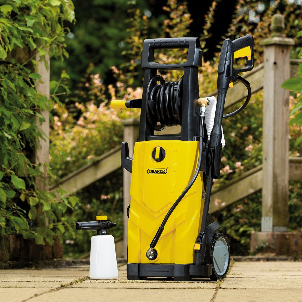 Draper 230V Pressure Washer, 2200W, 165Bar, Yellow  03096