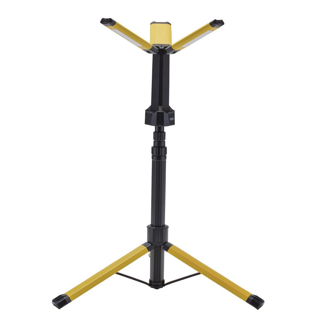 Draper SMD LED Rechargeable Tripod Site Light, 20W, 2000 Lumens, USB Cable Supplied  03186