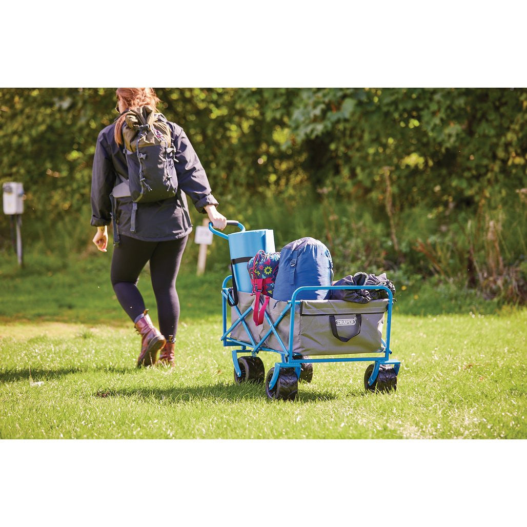 Draper Foldable Cart with Large Wheels, 80kg    03217