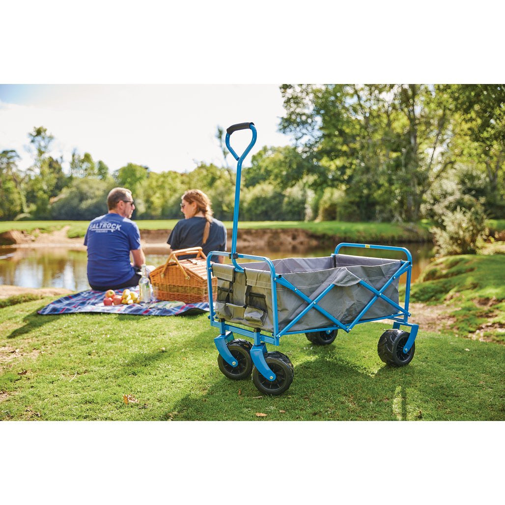 Draper Foldable Cart with Large Wheels, 80kg    03217