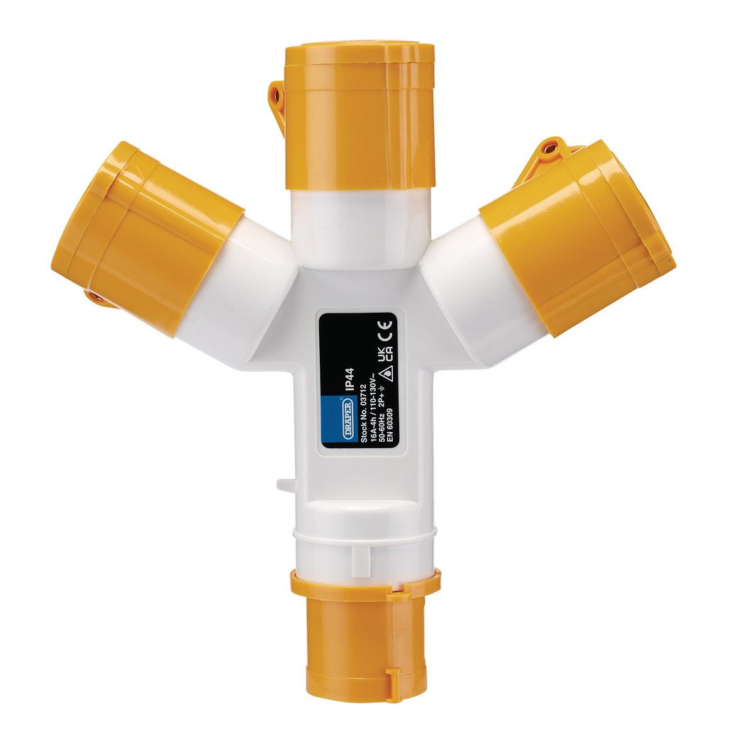 Draper 110V 3-Way Splitter, 16A  03712