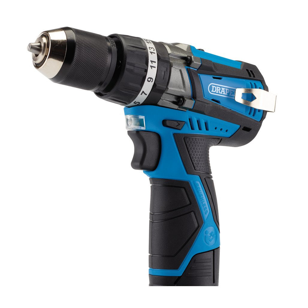 Draper 12V Brushless Combi Drill (Sold Bare)  03862