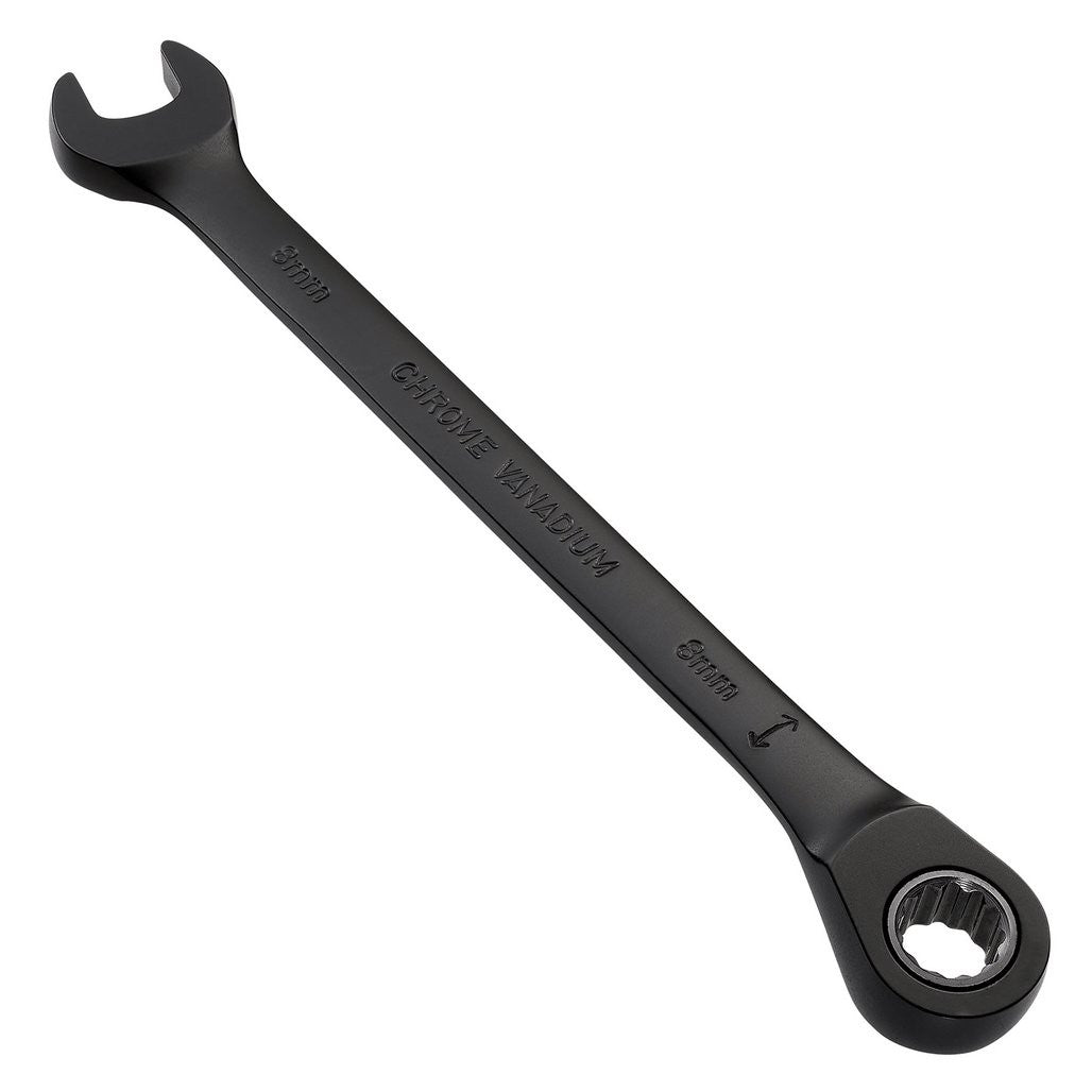 Draper Expert HI-TORQ®  Metric Reversible Ratchet Combination Spanner, 8mm, Black  03898