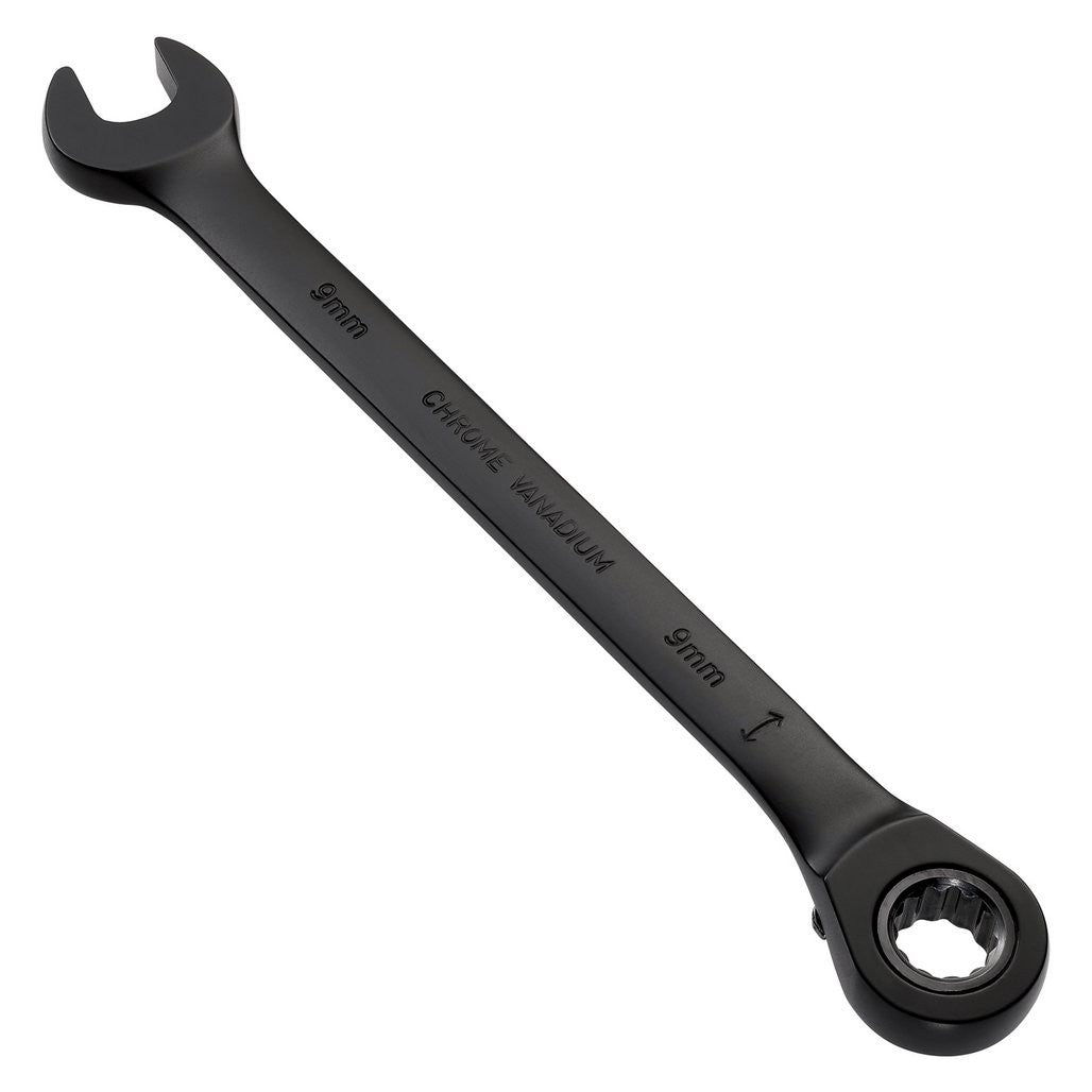 Draper Expert HI-TORQ®  Metric Reversible Ratchet Combination Spanner, 9mm, Black  03899