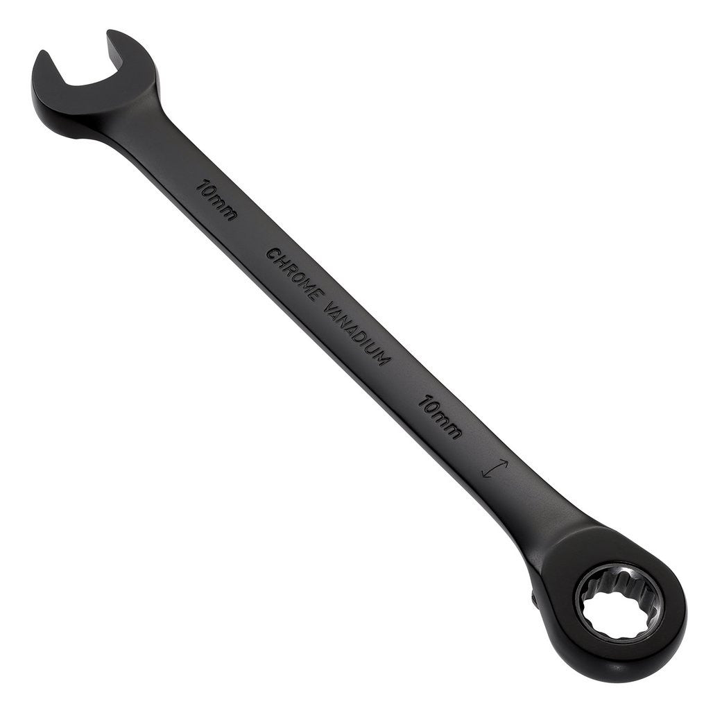 Draper Expert HI-TORQ®  Metric Reversible Ratchet Combination Spanner, 10mm, Black  03900