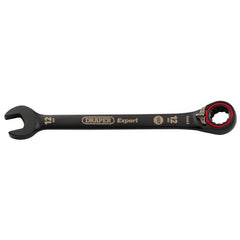Draper Expert HI-TORQ®  Metric Reversible Ratchet Combination Spanner, 12mm, Black  03902