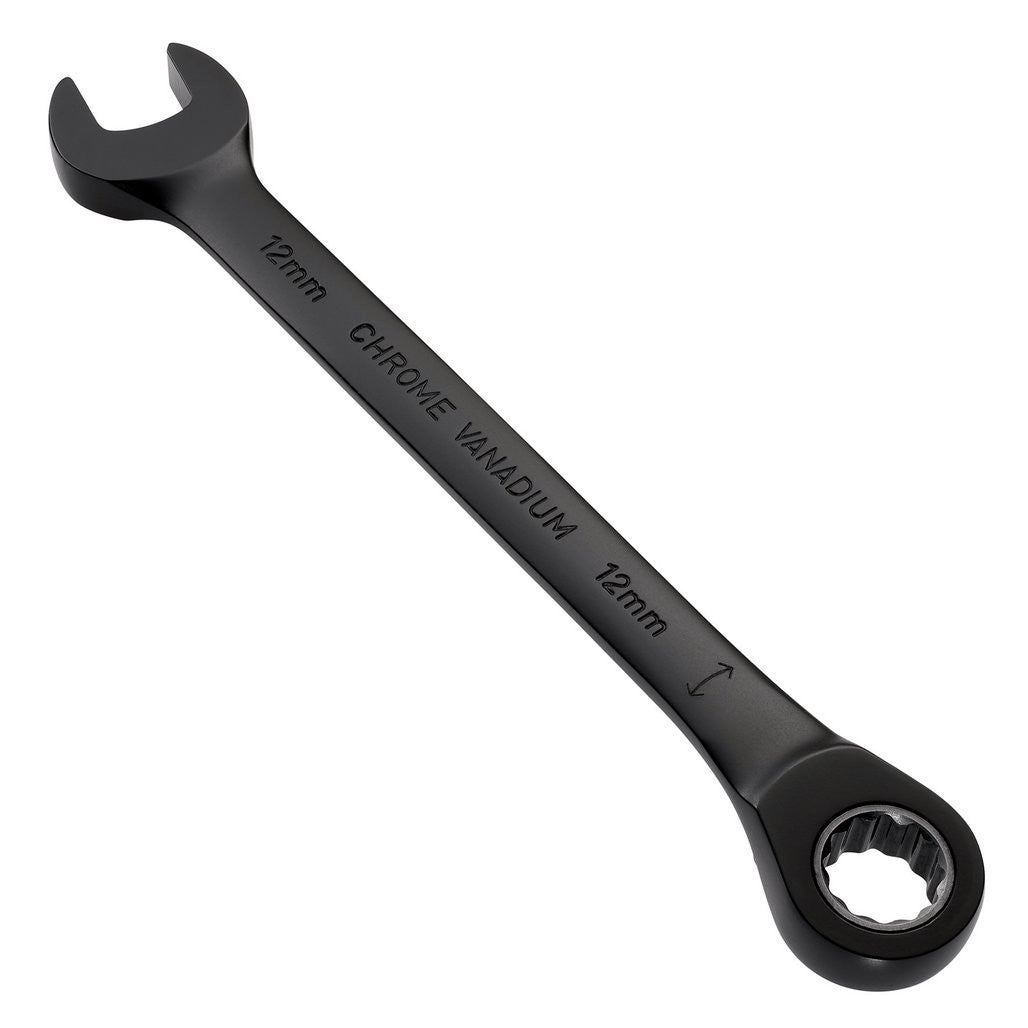 Draper Expert HI-TORQ®  Metric Reversible Ratchet Combination Spanner, 12mm, Black  03902