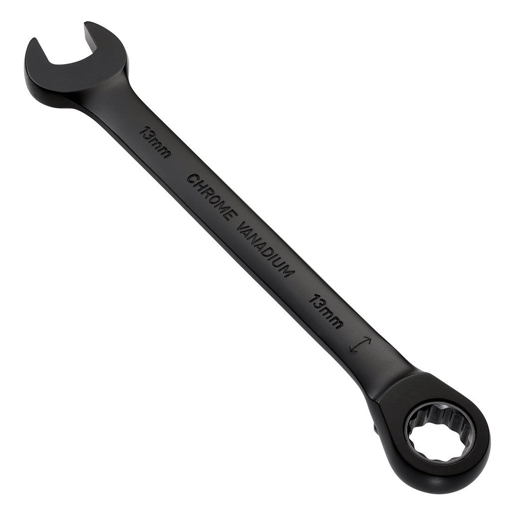 Draper Expert HI-TORQ®  Metric Reversible Ratchet Combination Spanner, 13mm, Black  03903