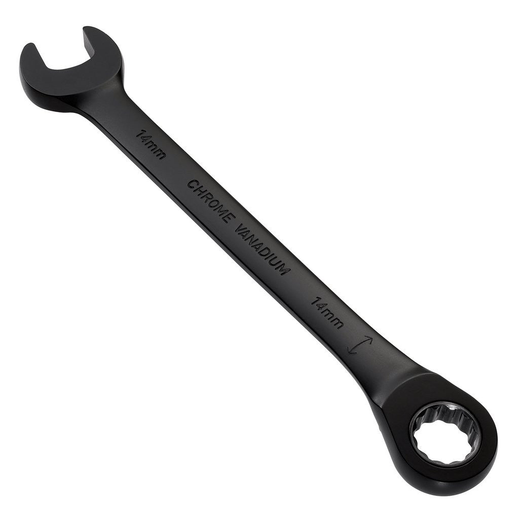 Draper Expert HI-TORQ®  Metric Reversible Ratchet Combination Spanner, 14mm, Black  03904