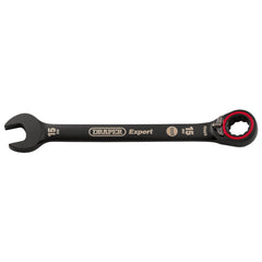 Draper Expert HI-TORQ®  Metric Reversible Ratchet Combination Spanner, 15mm, Black  03905
