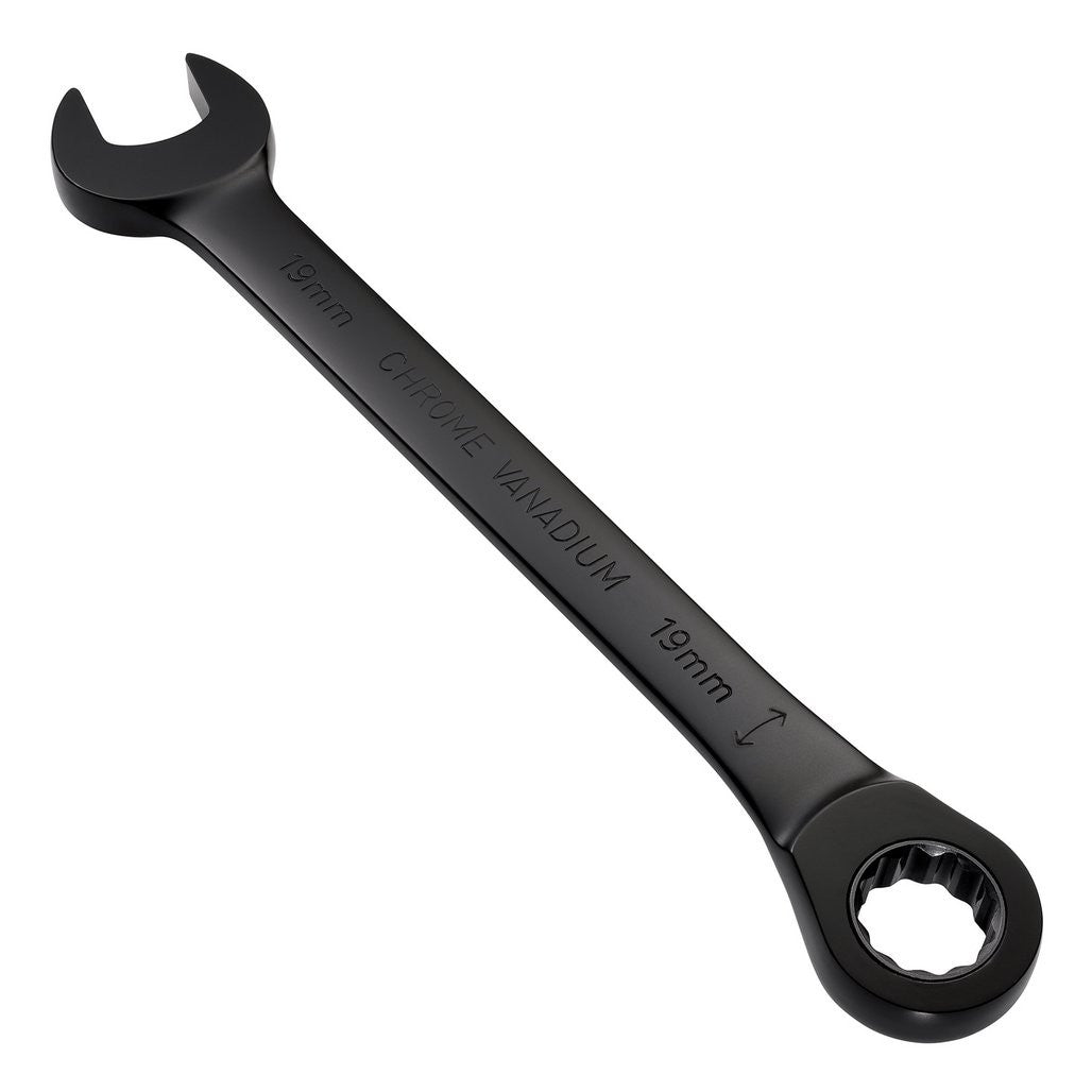 Draper Expert HI-TORQ® Metric Reversible Ratchet Combination Spanner, 19mm, Black  03909