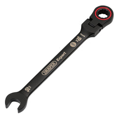 Draper Expert HI-TORQ® Metric Flexible Head Ratchet Combination Spanner, 10mm, Black  03916