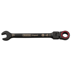 Draper Expert HI-TORQ® Metric Flexible Head Ratchet Combination Spanner, 12mm, Black  03918