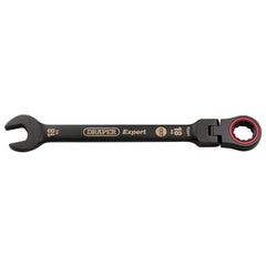 Draper Expert HI-TORQ® Metric Flexible Head Ratchet Combination Spanner, 18mm, Black  03925
