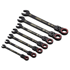 Draper Expert HI-TORQ® Metric Flexible Head Ratchet Combination Spanner Set (7 Piece)  03927