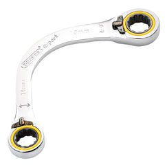 Draper Expert HI-TORQ® Double Ring Ratchet Half Moon Spanner, 14 x 16mm  03935