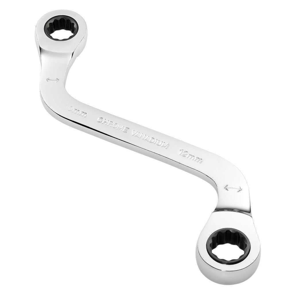 Draper Expert HI-TORQ® Double Ring Ratchet S-Shape Spanner, 10 x 12mm  03942