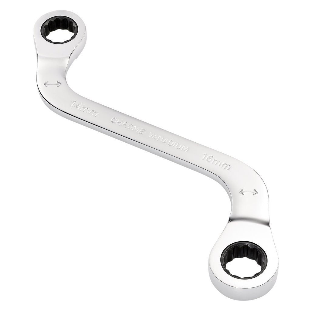 Draper Expert HI-TORQ® Double Ring Ratchet S-Shape Spanner, 14 x 16mm  03944