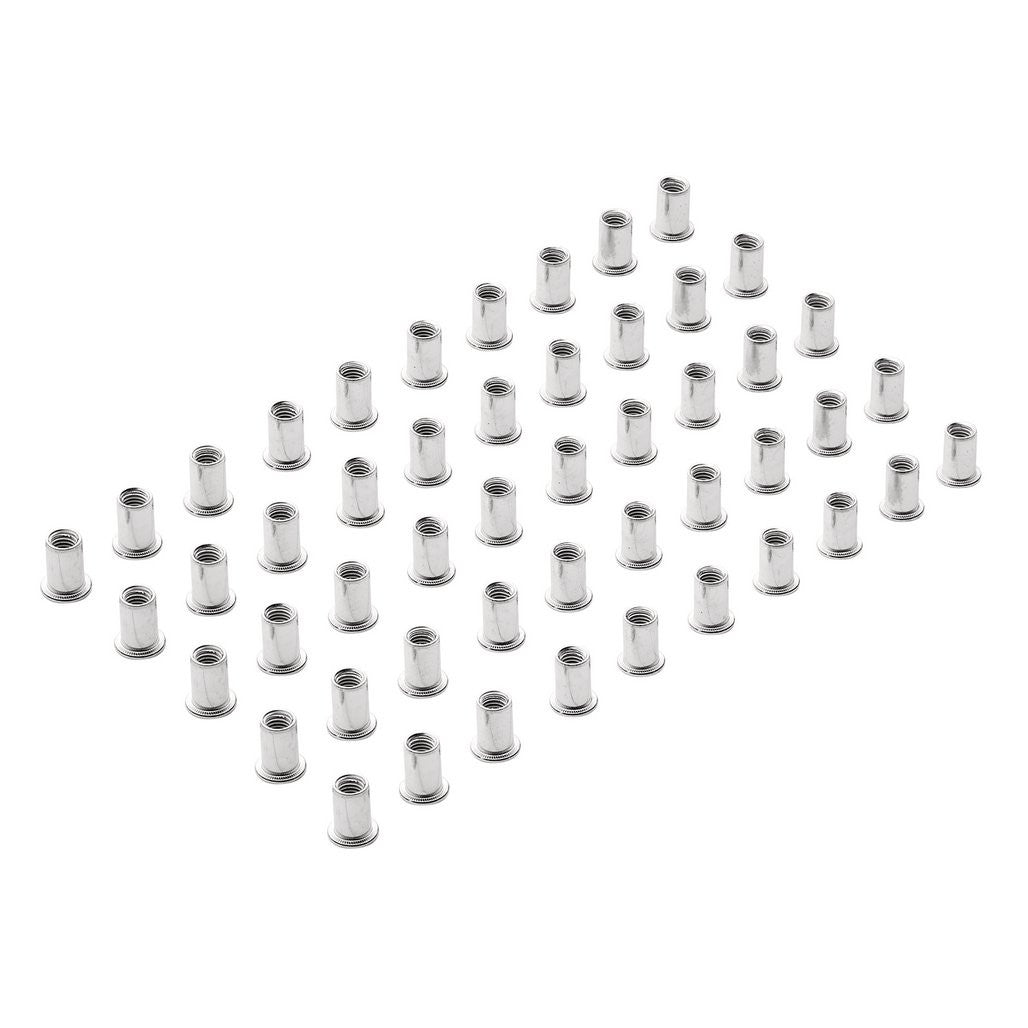 Draper Zinc Plated Threaded Insert Rivet Nuts, M8 x 1.25mm (Pack of 50)   04054