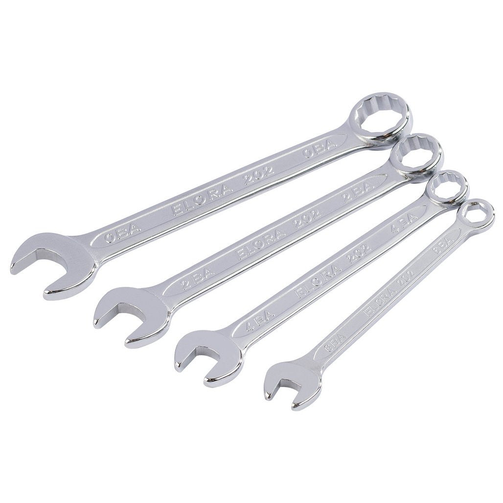 Draper Midget BA Combination Spanner Set (4 Piece)  04197