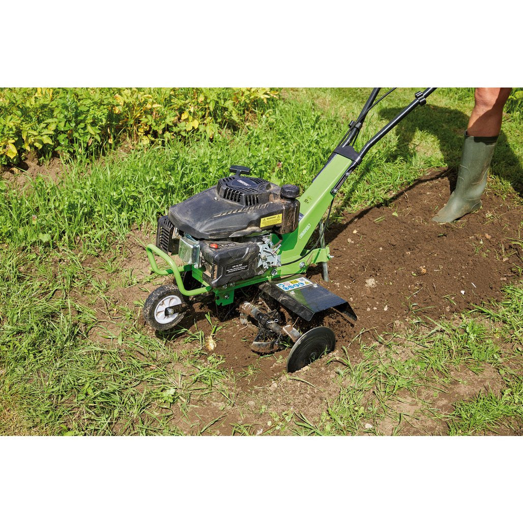 Draper Self-Propelled Petrol Tiller and Cultivator, 560mm, 161cc/9HP  04604