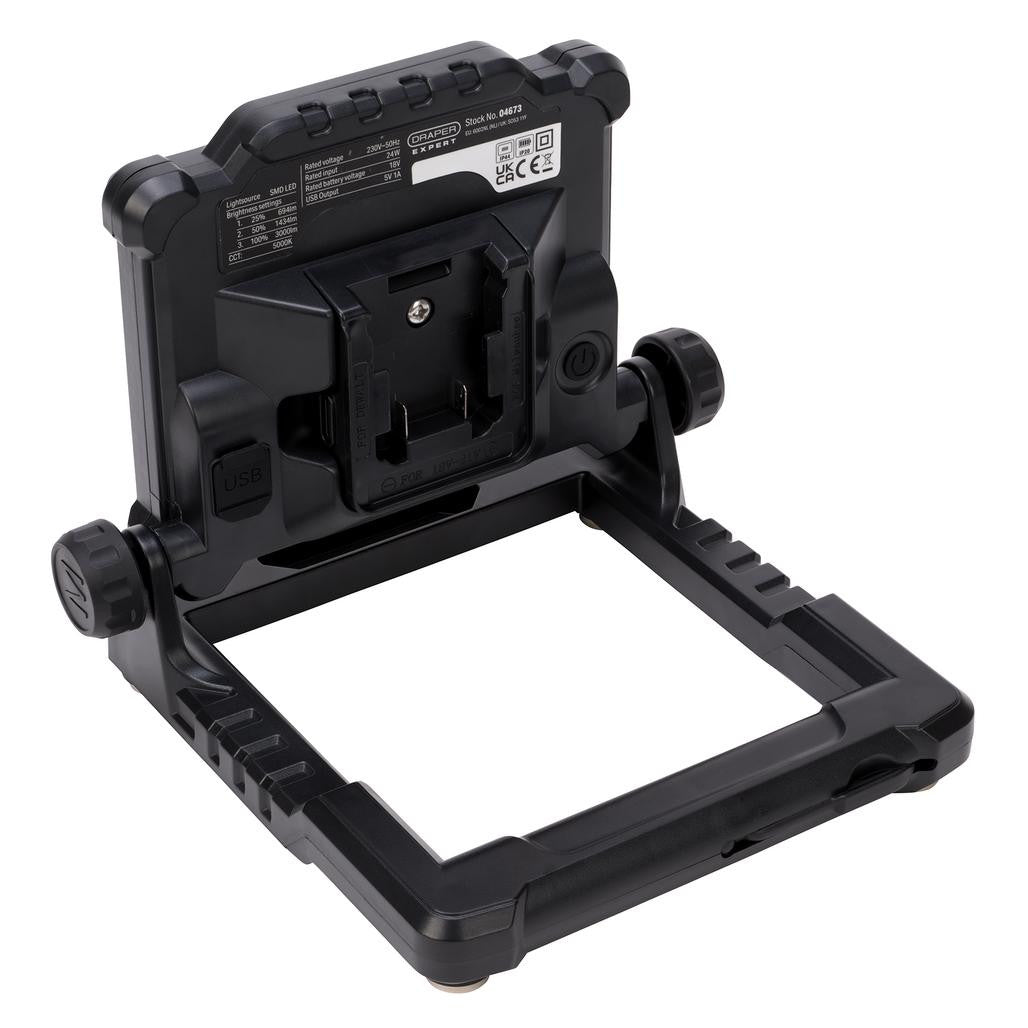 Draper Draper Expert SMD LED AC/DC Hybrid Work Light, 3000 Lumens, 24W