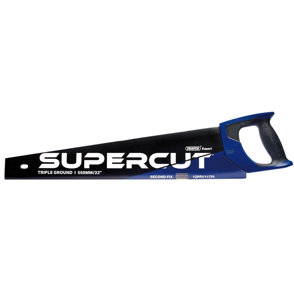 Draper Expert Supercut® Second Fix Triple Ground Handsaw, 550mm/22", 11tpi/12ppi  04831