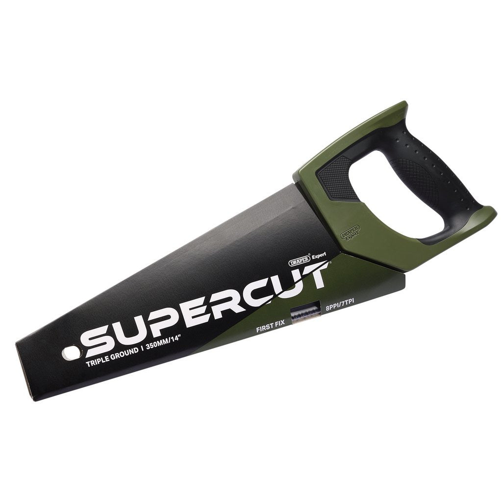 Draper Expert Supercut® First Fix Triple Ground Handsaw, 350mm/14", 7tpi/8ppi  04832