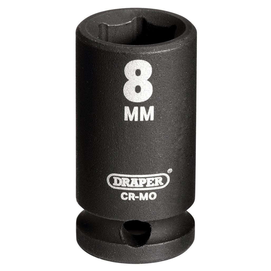Draper HI-TORQ® 6 Point Impact Socket, 1/4" Sq. Dr., 8mm  05012