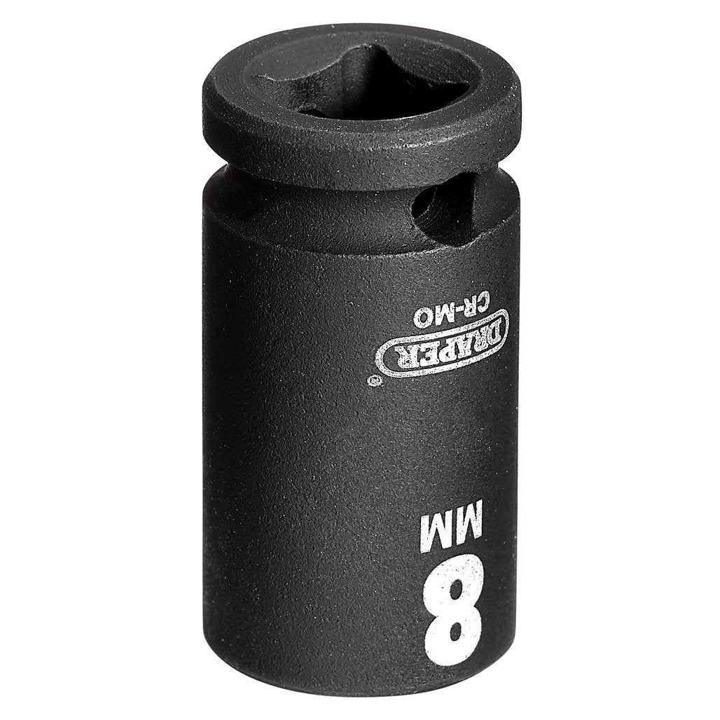 Draper HI-TORQ® 6 Point Impact Socket, 1/4" Sq. Dr., 8mm  05012