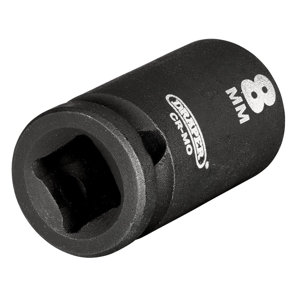 Draper HI-TORQ® 6 Point Impact Socket, 1/4" Sq. Dr., 8mm  05012