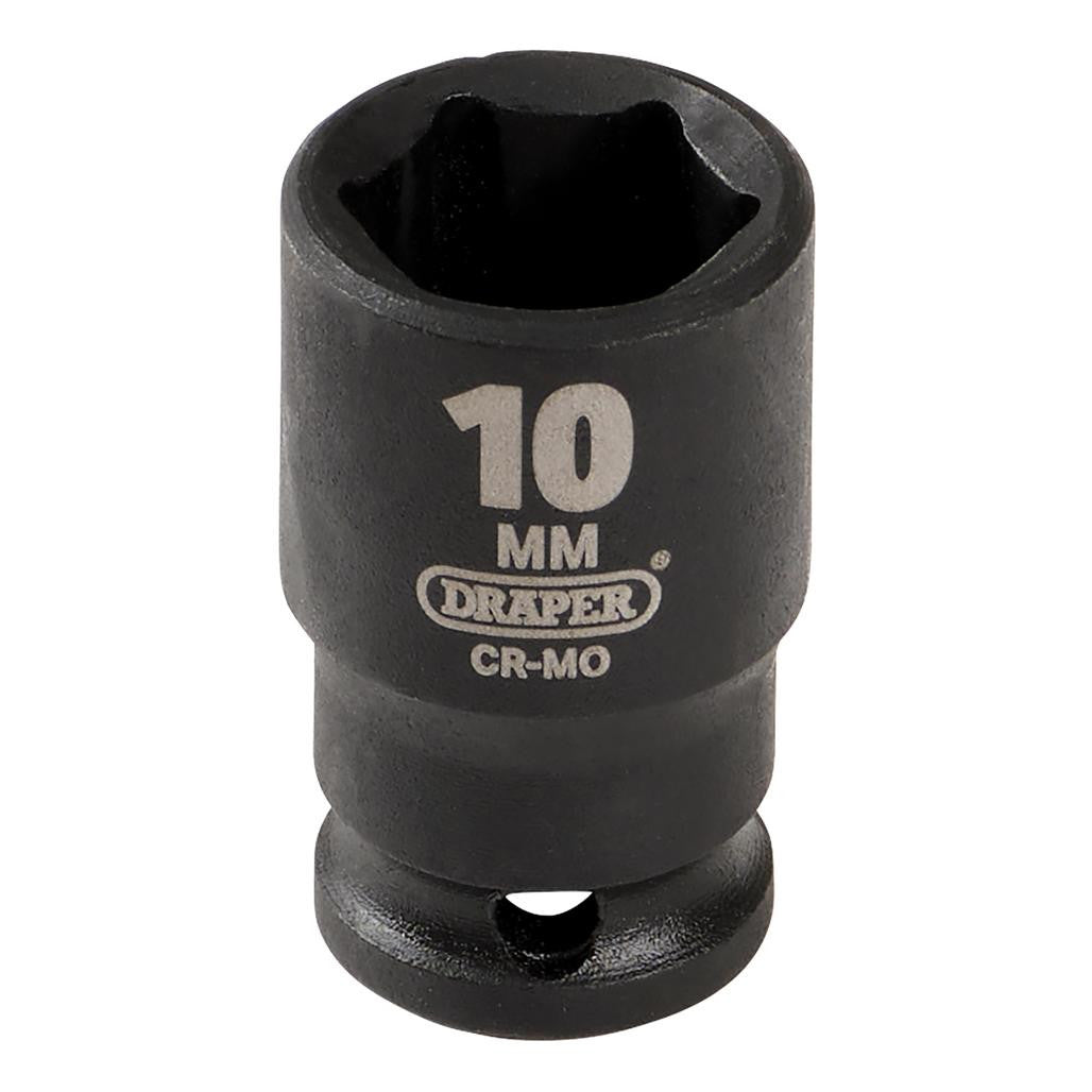 Draper HI-TORQ® 6 Point Impact Socket, 1/4" Sq. Dr., 10mm  05014