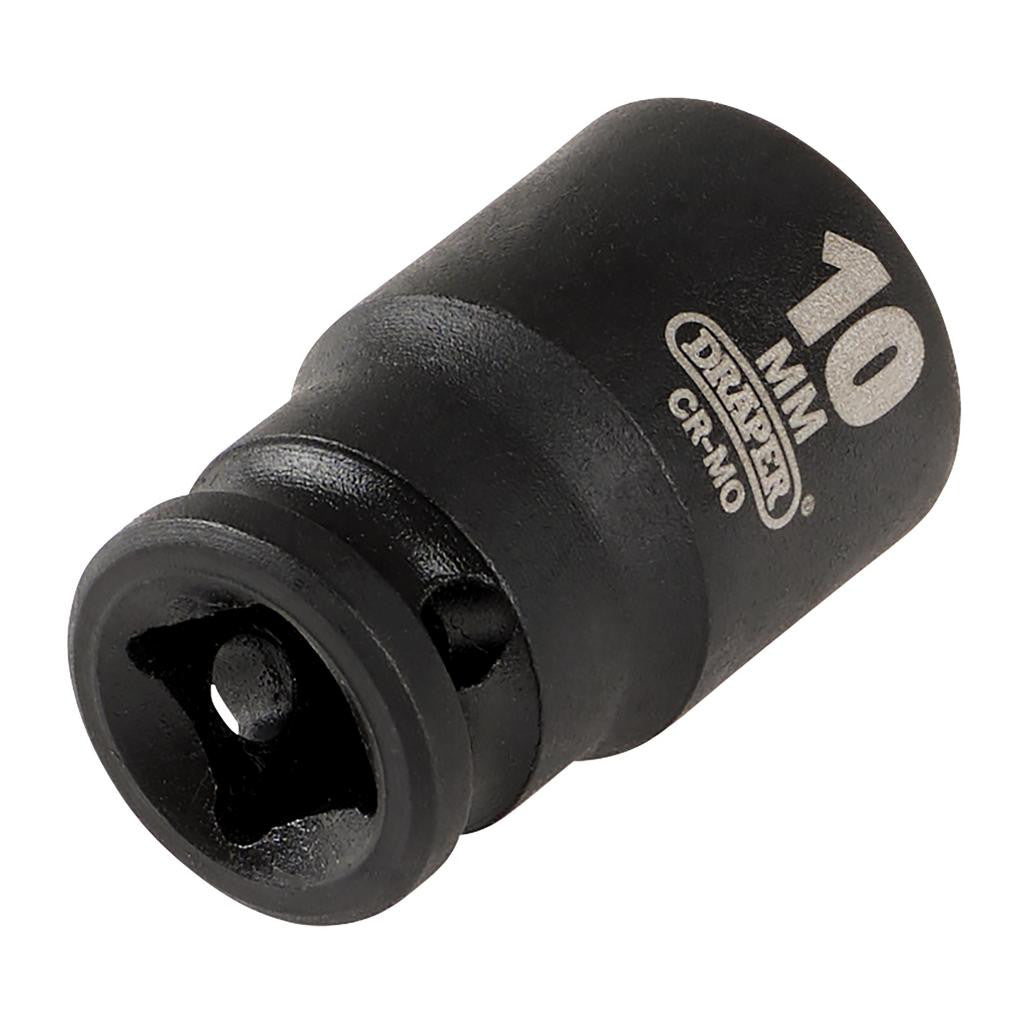 Draper HI-TORQ® 6 Point Impact Socket, 1/4" Sq. Dr., 10mm  05014