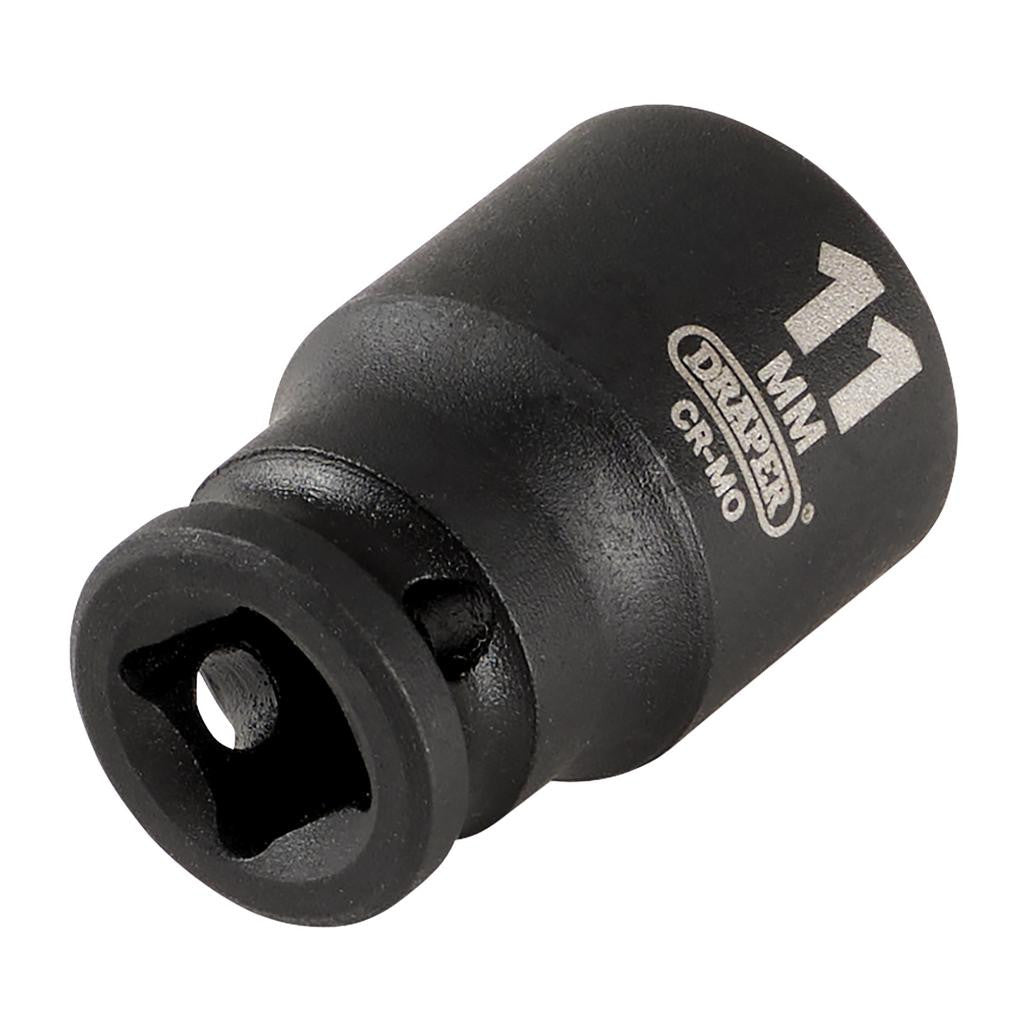 Draper HI-TORQ® 6 Point Impact Socket, 1/4" Sq. Dr., 11mm  05016